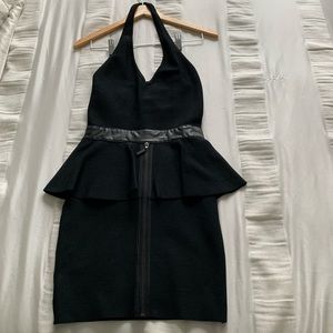 Form fitting black dress